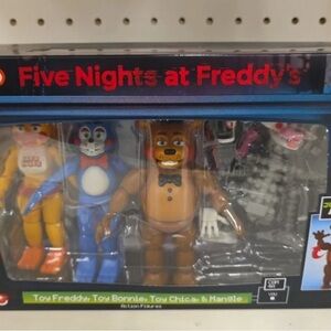 FNAF Five Nights at Freddy’s Jazwares 4 Pack Figures Freddy Bonnie Chica Mangle
